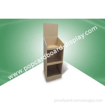100% Eco - friendly Three Shelf POP Cardboard Display Stand